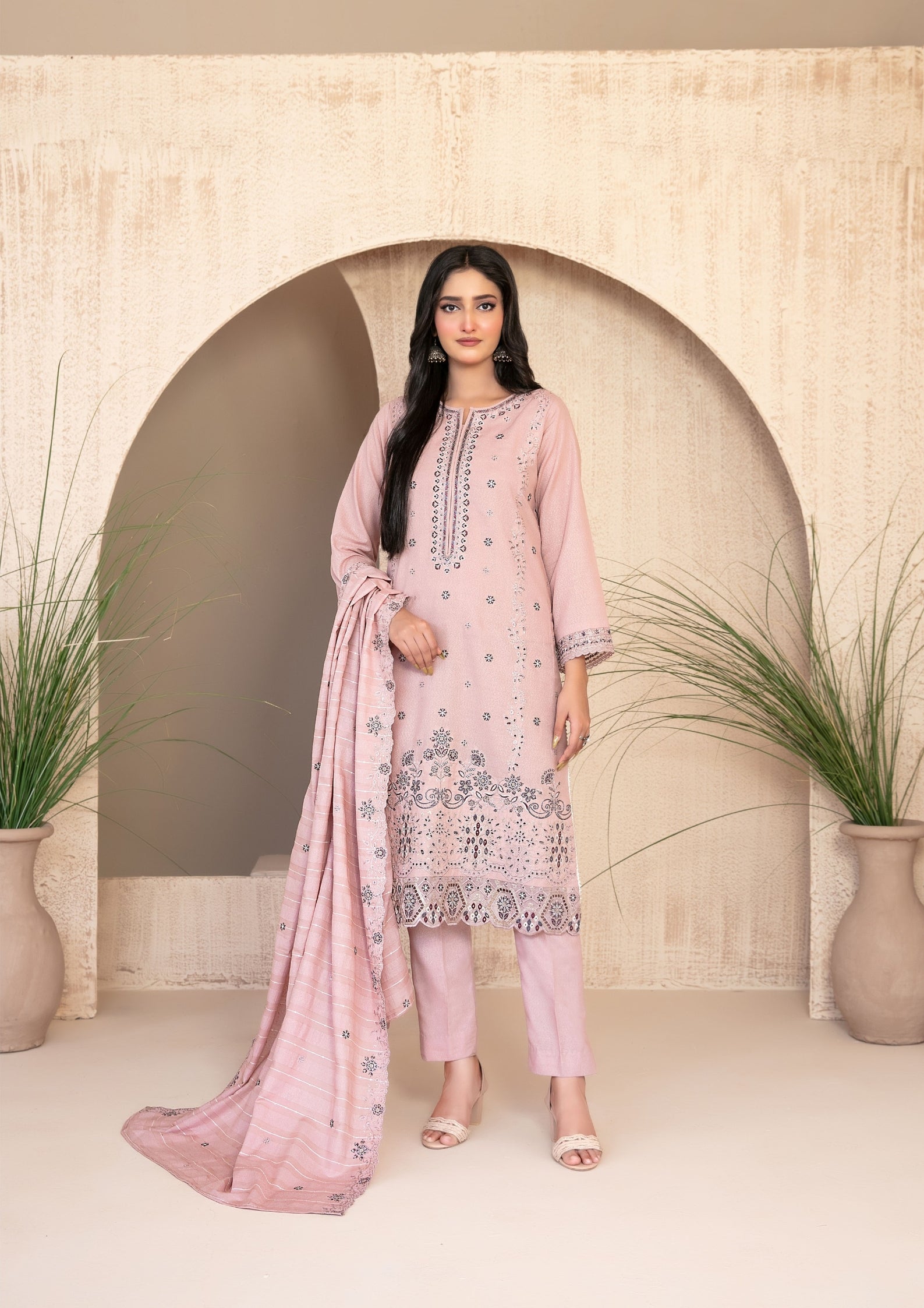 AYZEL - Unstitched Embroidered Karrandi