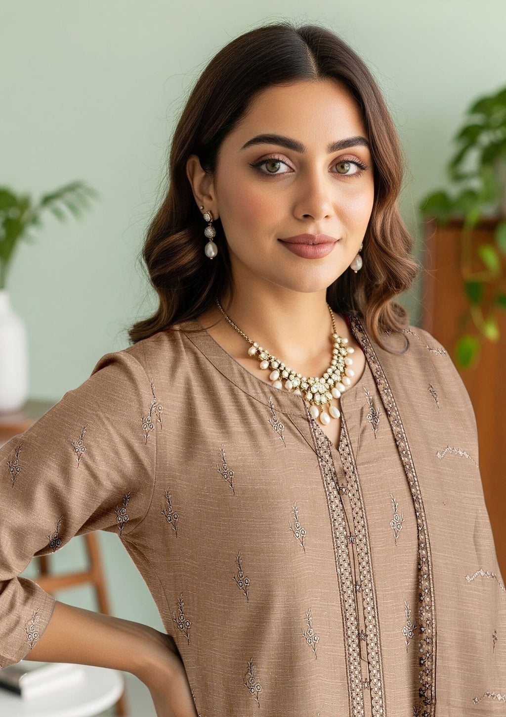 JAL PARI - Unstitched 3-PCS Embroidered