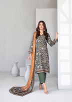 AFSANA - Unstitched Digital Printed Twill