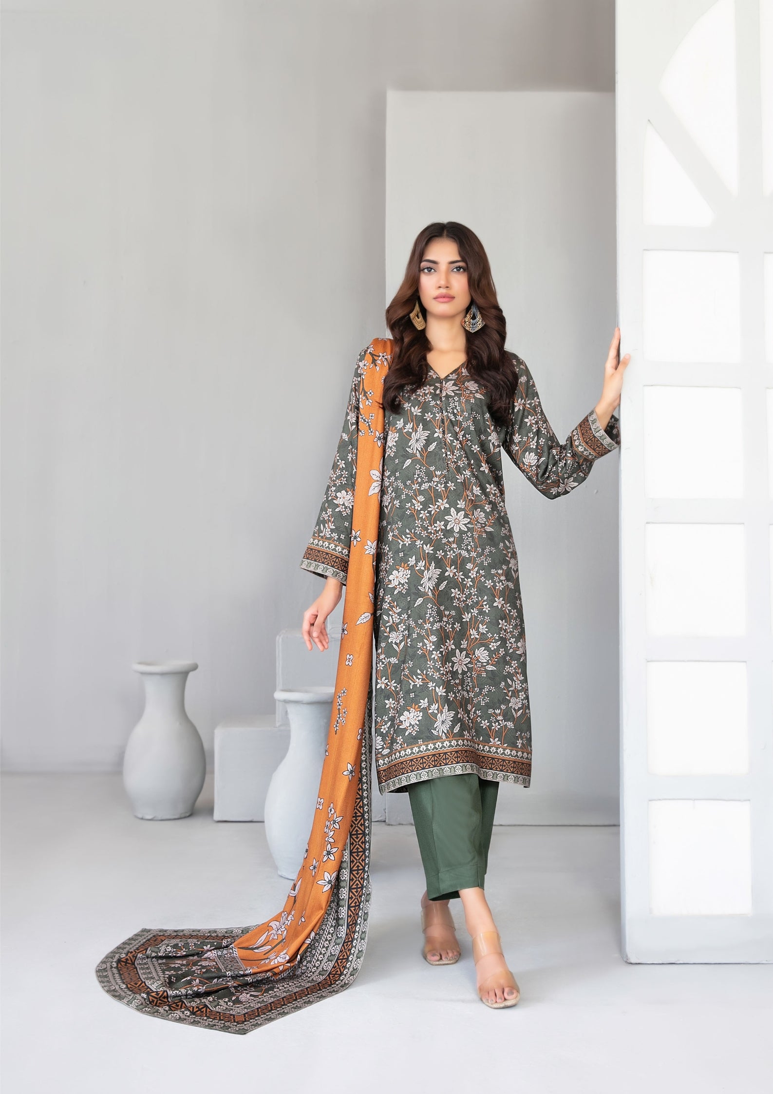 AFSANA - Unstitched Digital Printed Twill