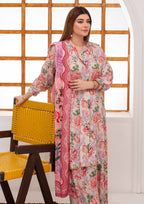 SHAFAQ - Unstitched 3-PCS Bana Dora Linen