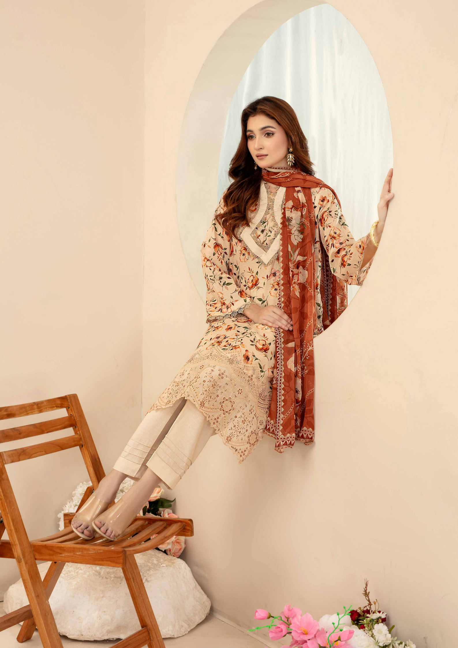 AQAS - Unstitched 3-Piece Digital Printed