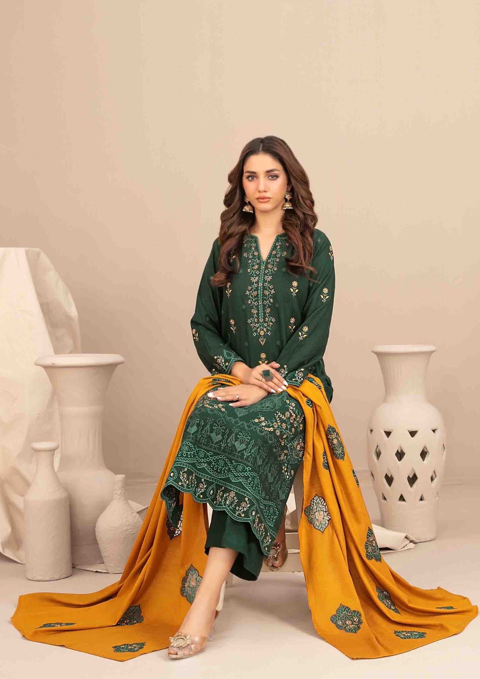 INAYA - Semi Stitched Embroidered
