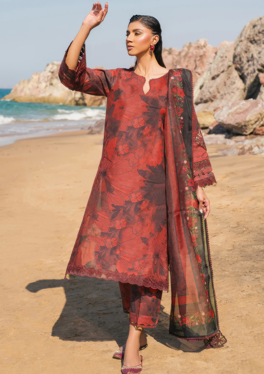 PARIZAAD - Unstitched 3-Piece Digital Print Lawn