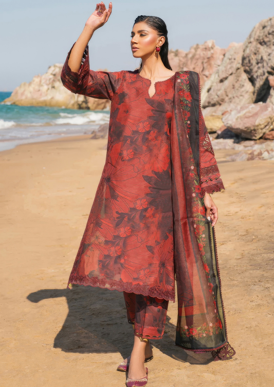PARIZAAD - Unstitched 3-Piece Digital Print Lawn