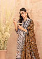 ZIMAL - Unstitched Embroidered Khaddar