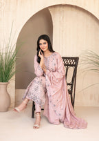 AYZEL - Unstitched Embroidered Karrandi