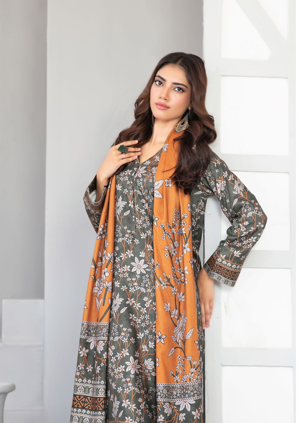 AFSANA - Unstitched Digital Printed Twill