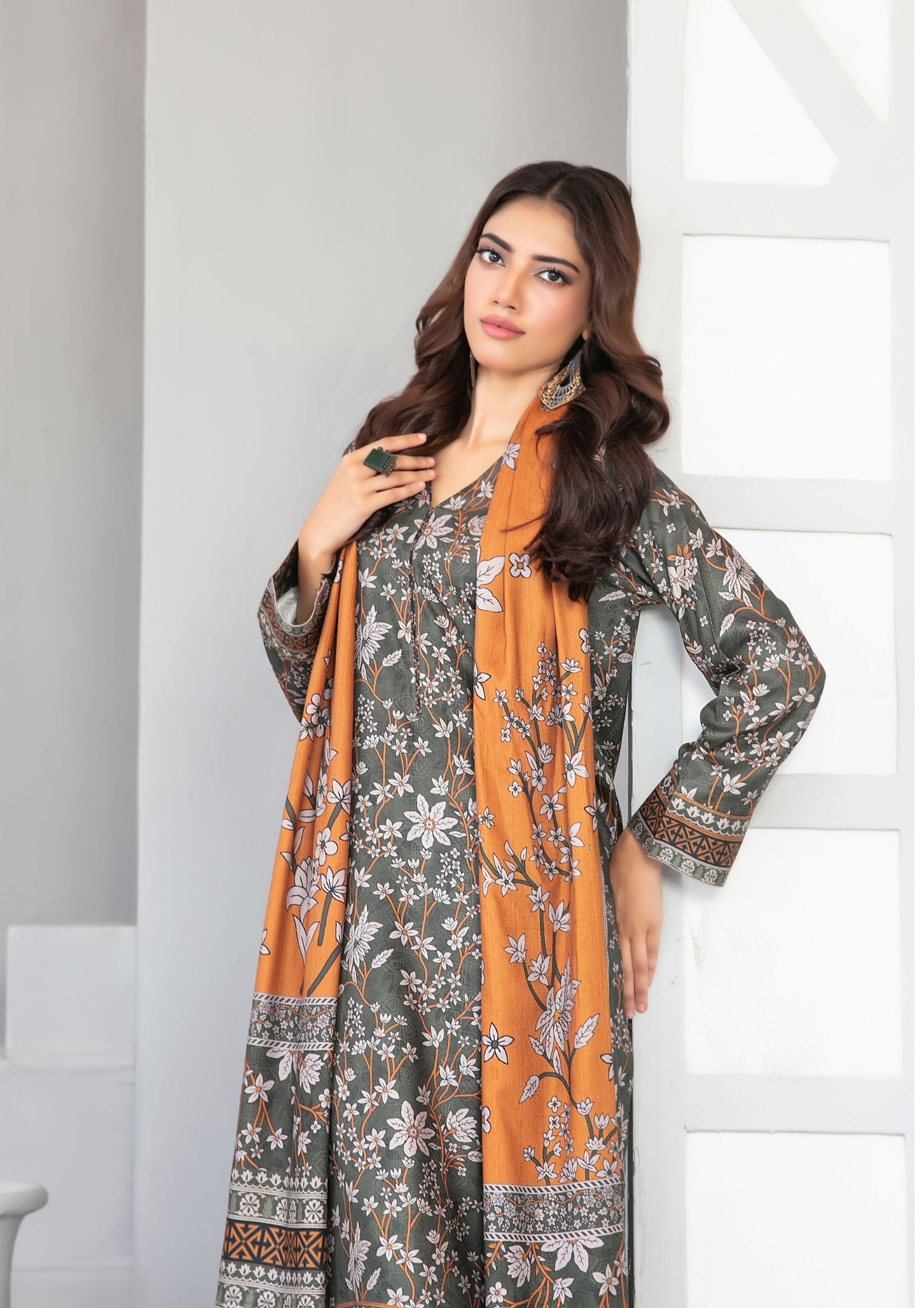 AFSANA - Unstitched Digital Printed Twill