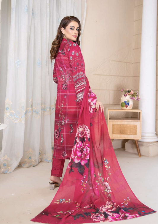 KAJAL - Unstitched 3-Piece Digital Lawn