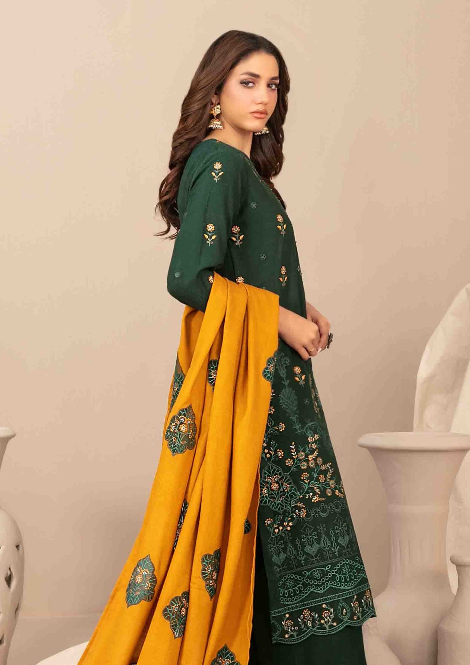 INAYA - Semi Stitched Embroidered