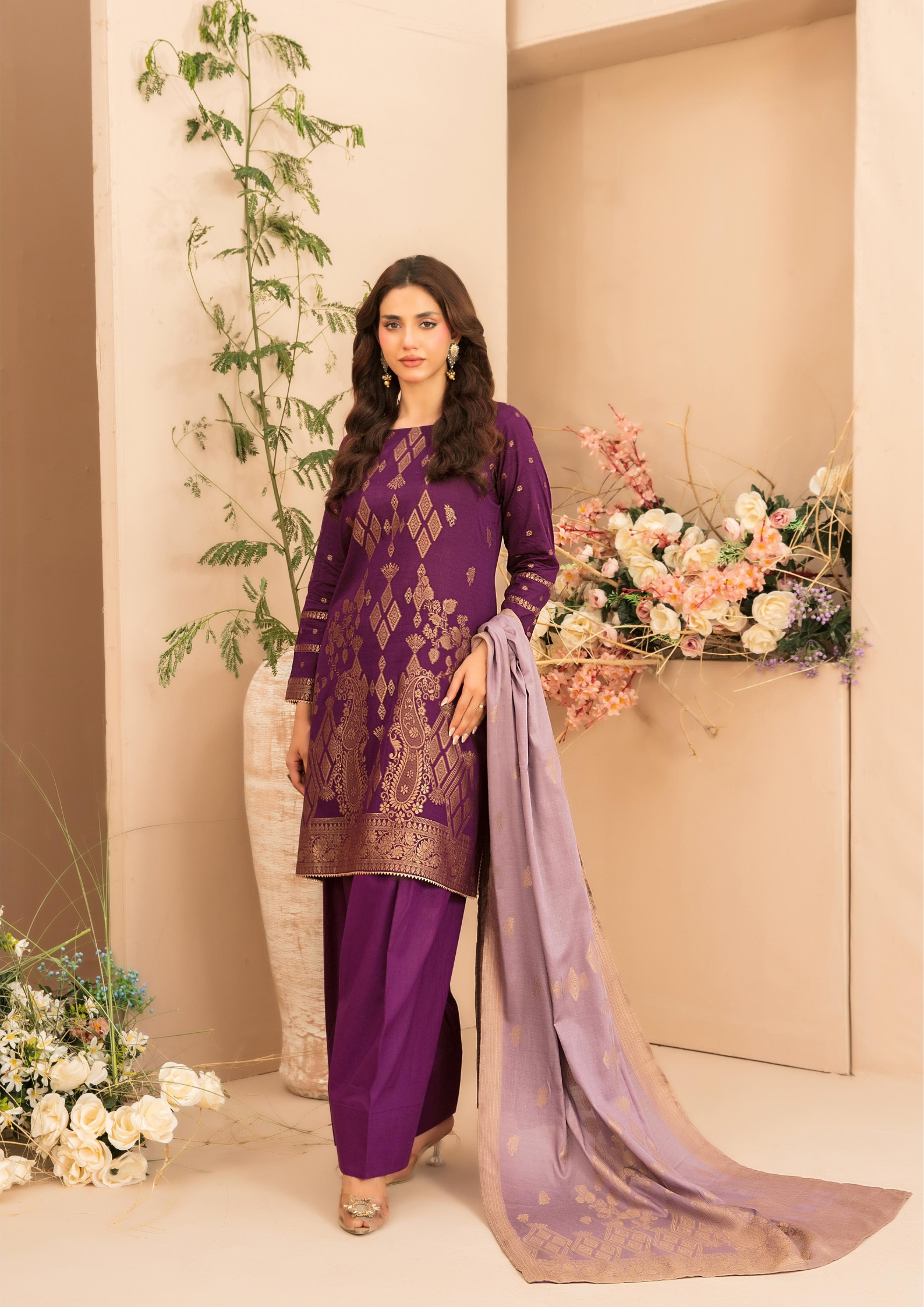 LAWN TALE - Unstitched 3-Piece Broshia Banarsi Lawn