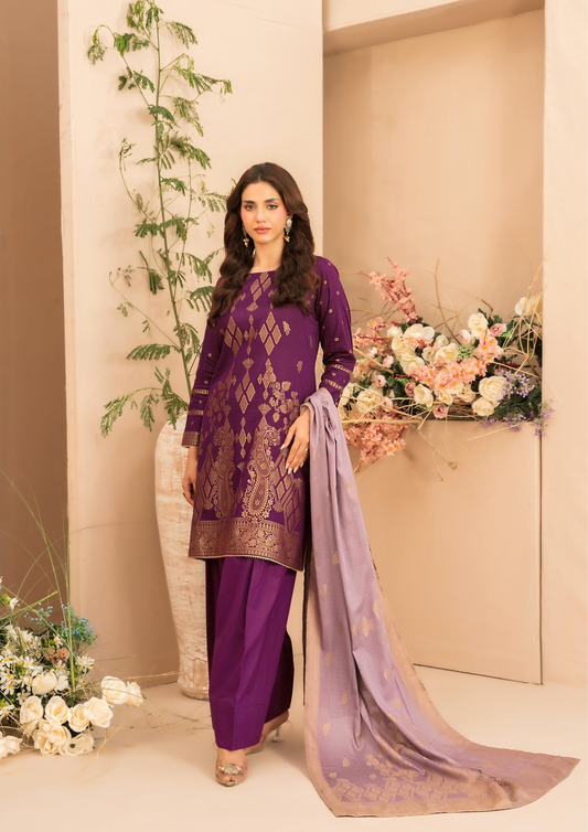 LAWN TALE - Unstitched 3-Piece Broshia Banarsi Lawn