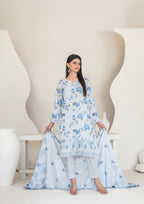 MOONLIGHT - Unstitched Embroidered Digital Printed Staple