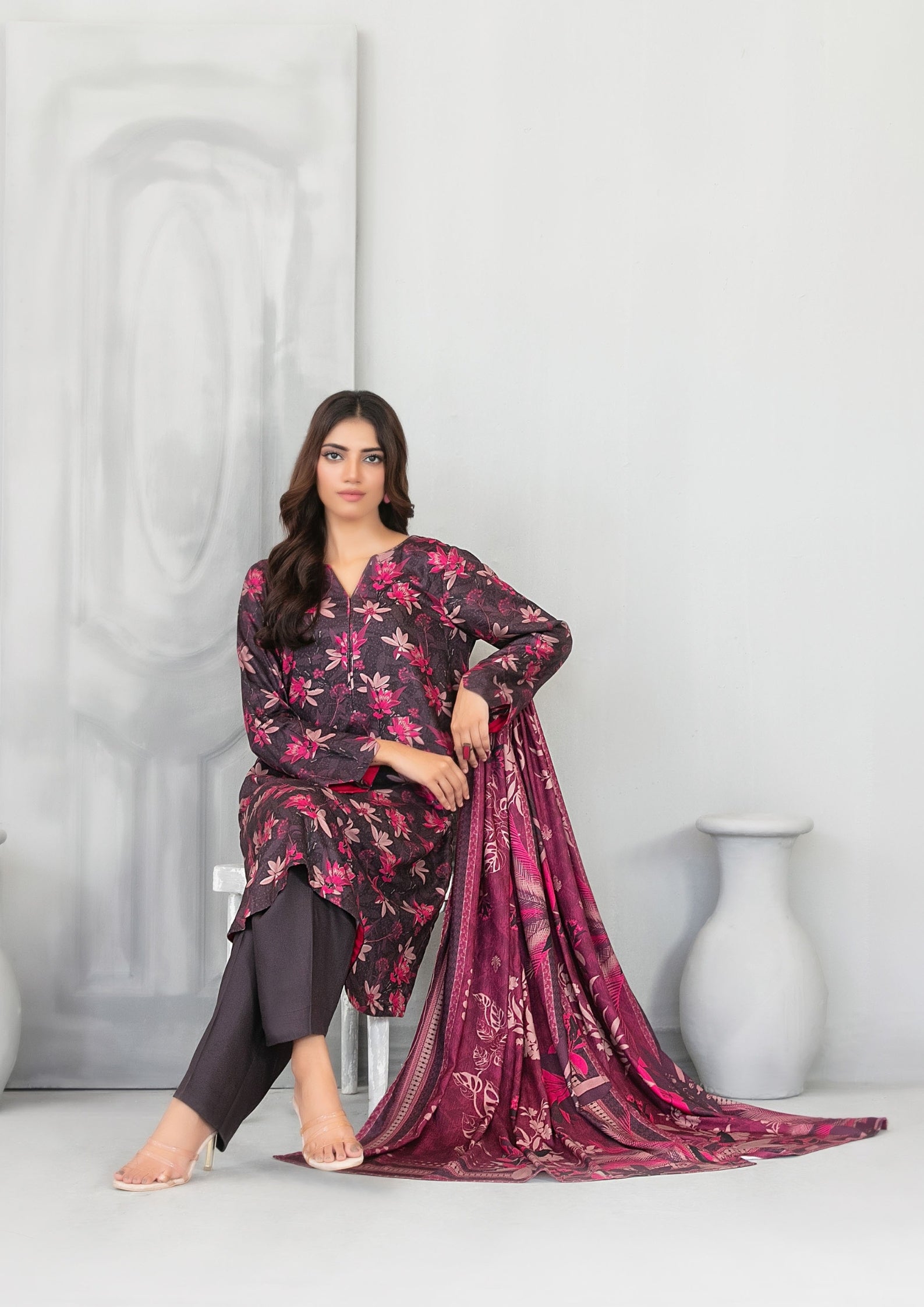 AFSANA - Unstitched Digital Printed Twill