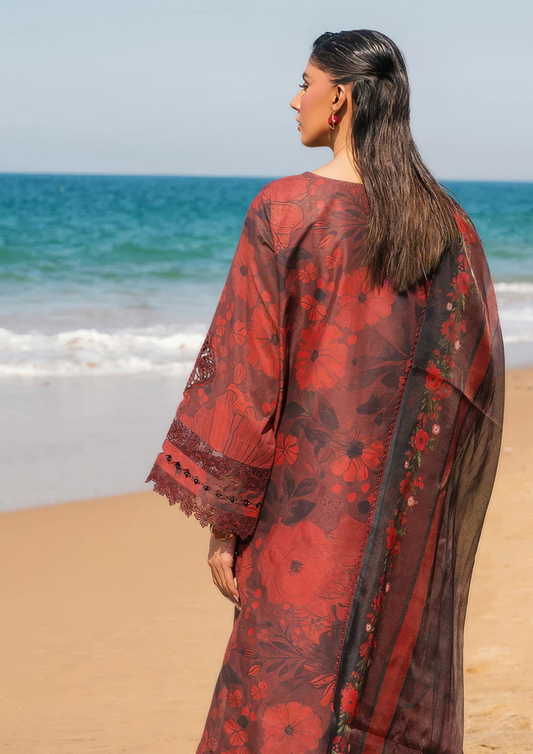 PARIZAAD - Unstitched 3-Piece Digital Print Lawn