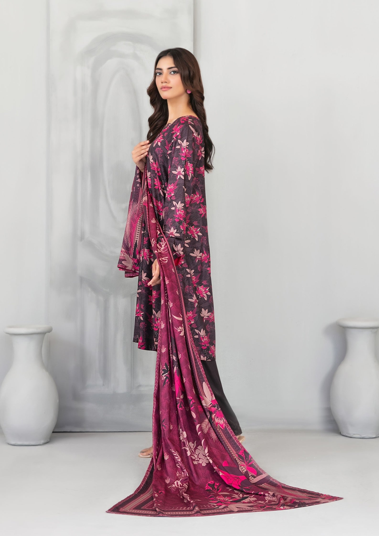 AFSANA - Unstitched Digital Printed Twill