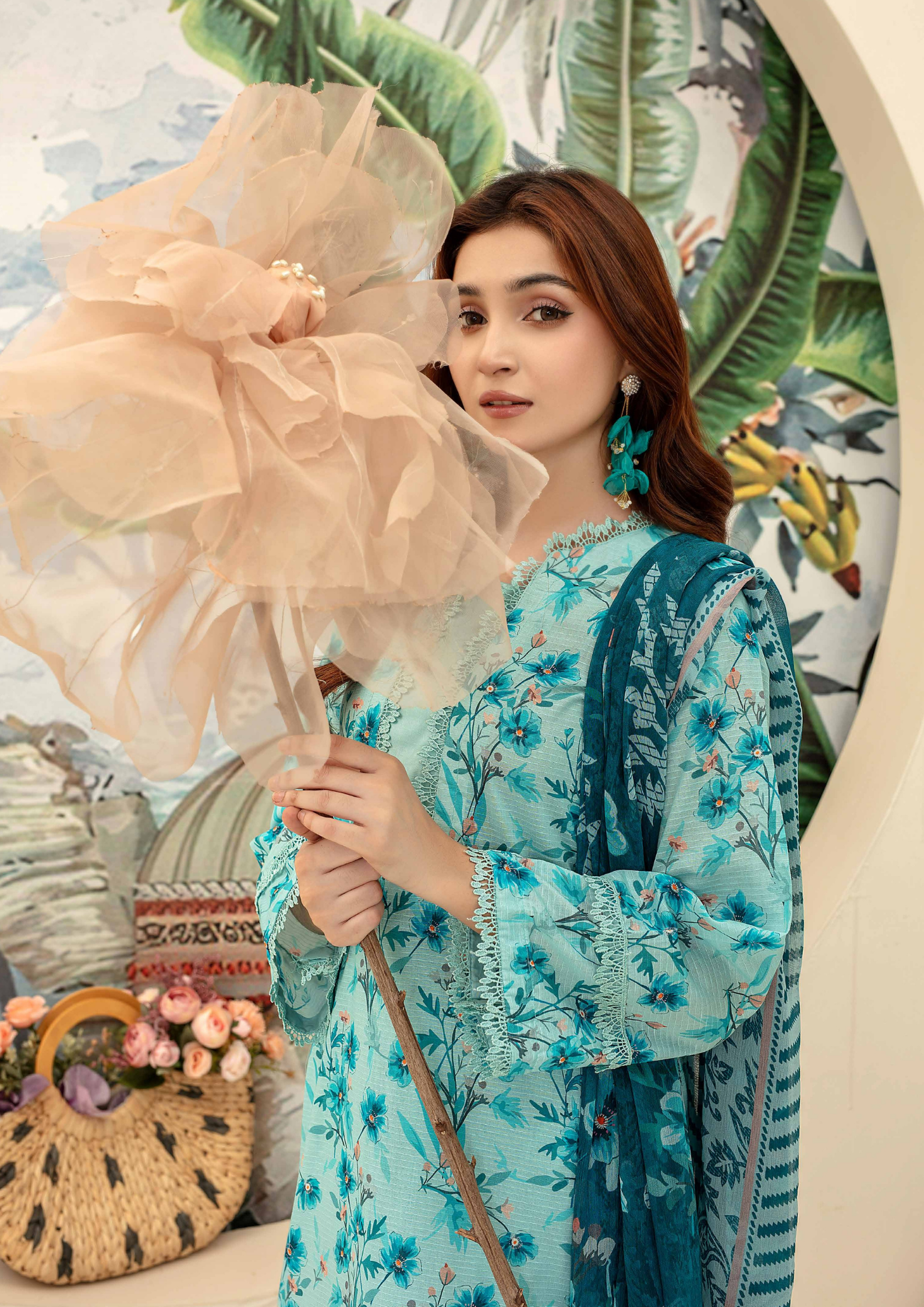AQAS - Unstitched 3-Piece Digital Printed