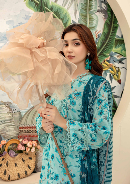 AQAS - Unstitched 3-Piece Digital Printed