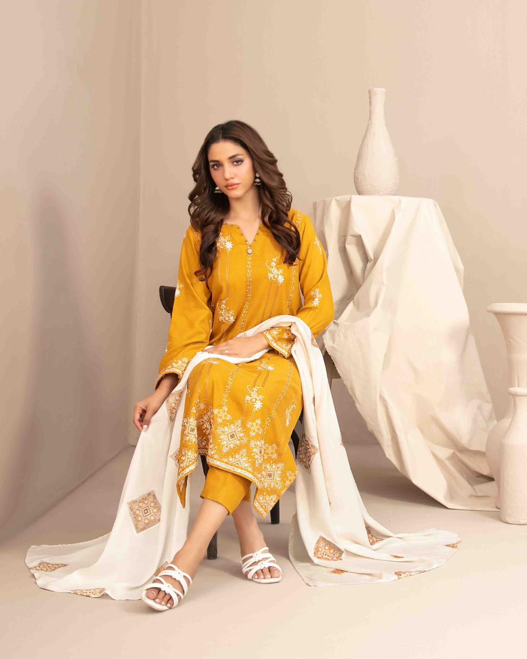 INAYA - Semi Stitched Embroidered