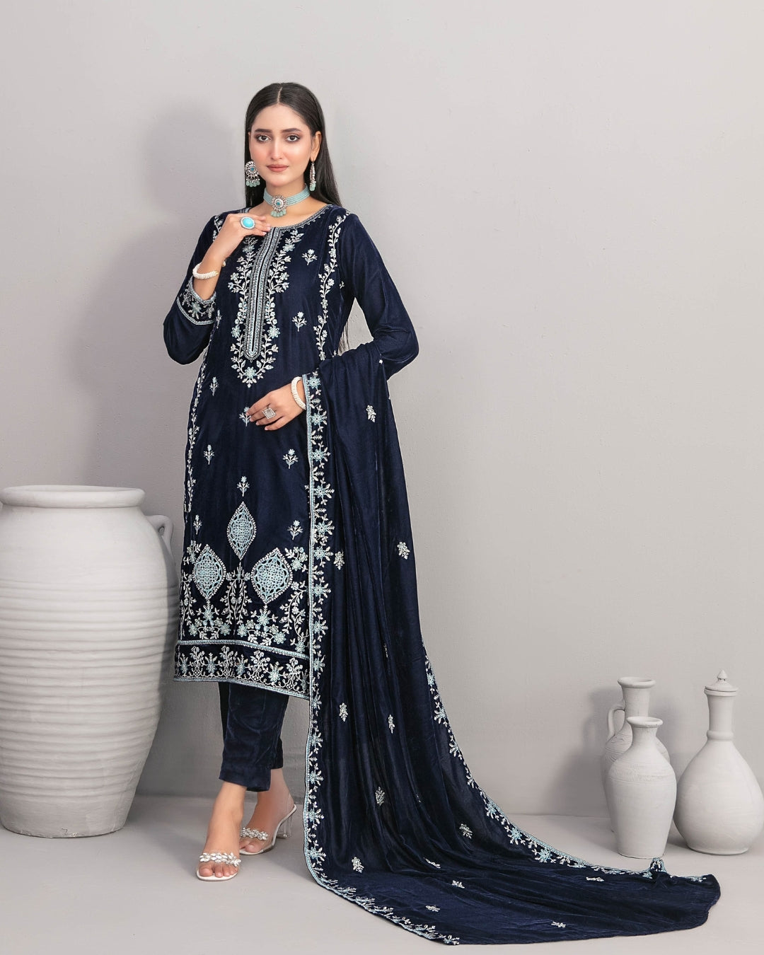 NAFISA - Unstitched Luxury Velvet