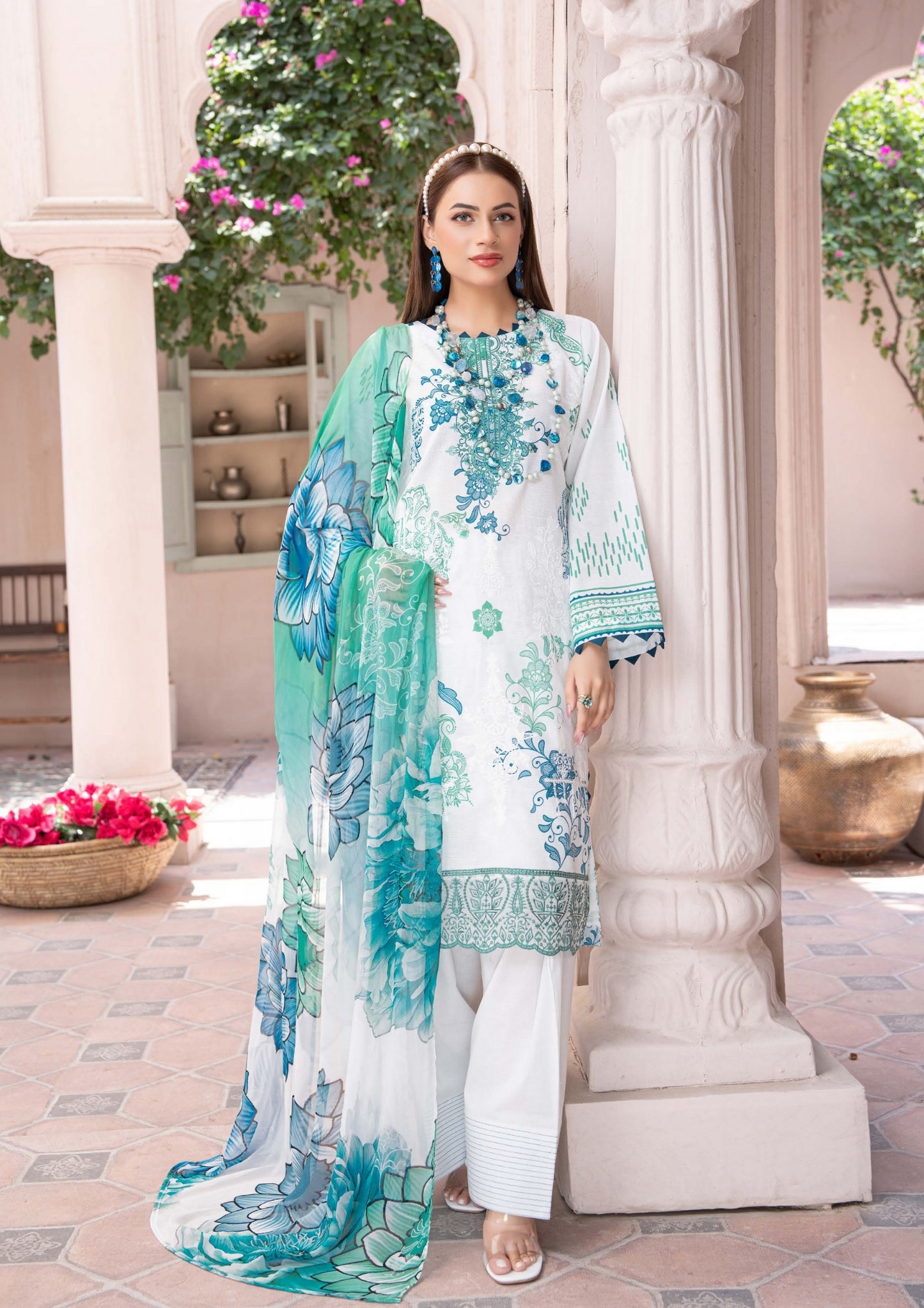 DHAGAY - Unstitched 3-Piece Embroidered Lawn