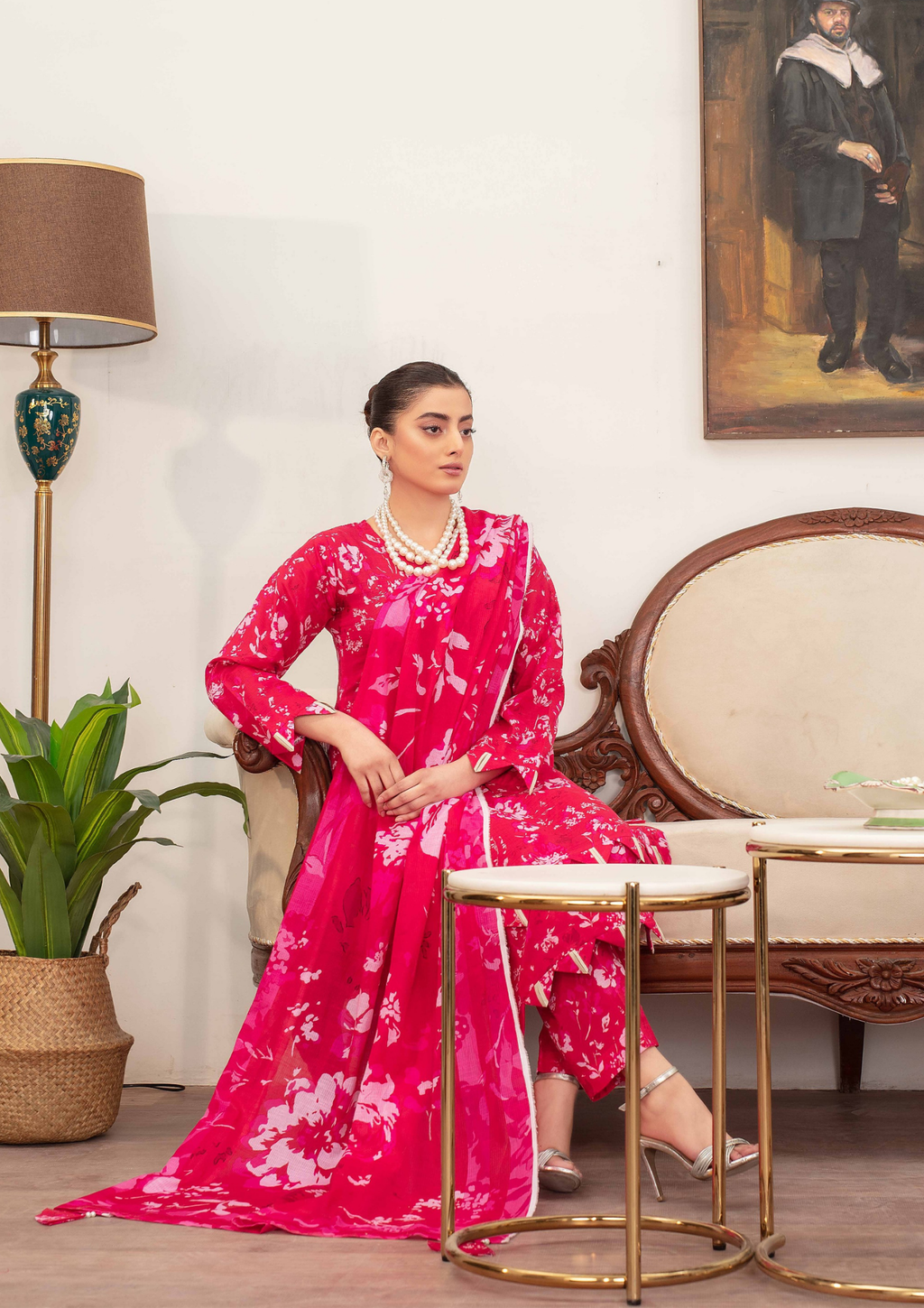 AROOHI - Unstitched 3-Piece Printed Lawn