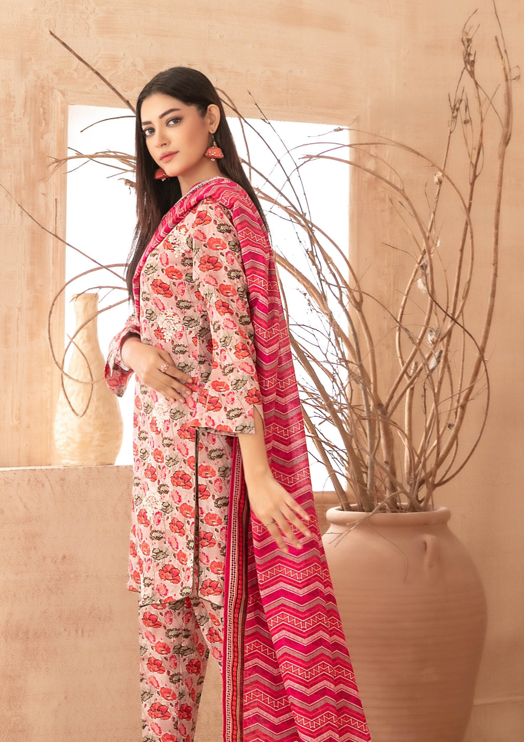 ZIMAL - Unstitched Embroidered Khaddar