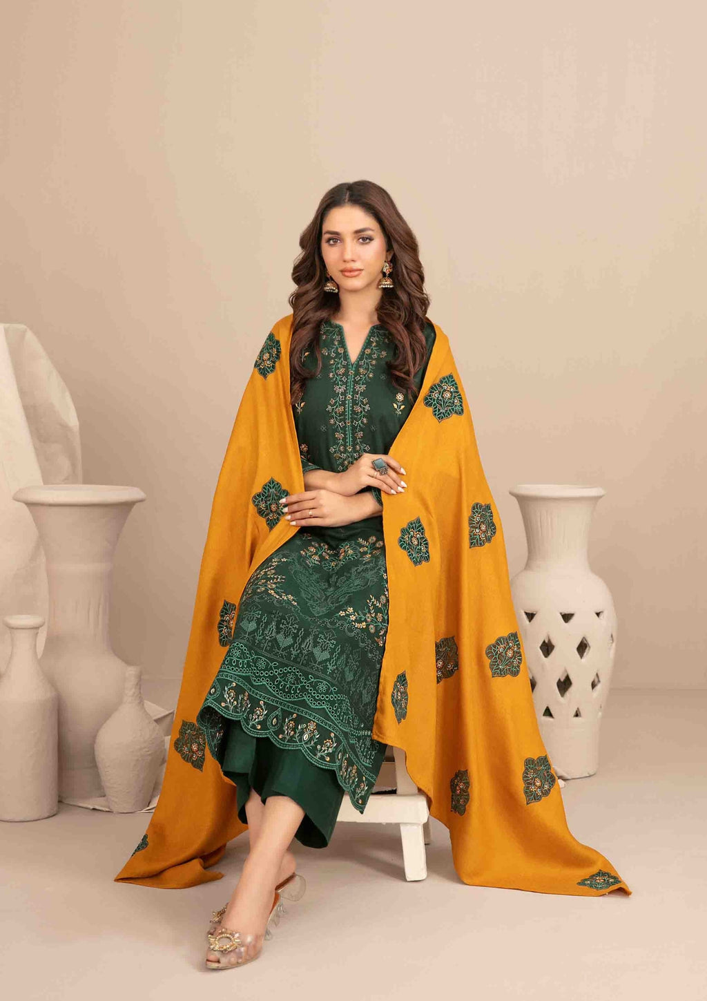 INAYA - Semi Stitched Embroidered