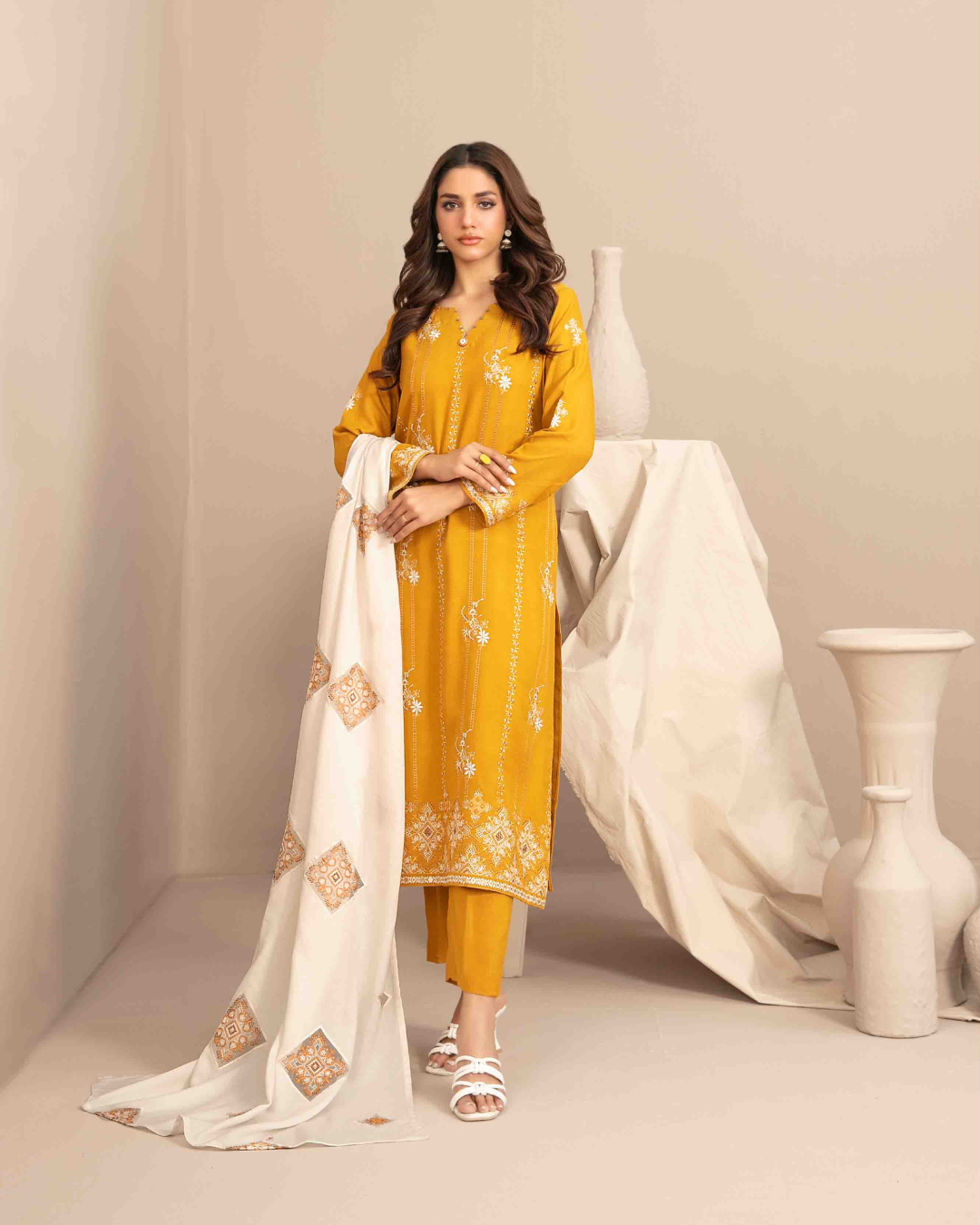 INAYA - Semi Stitched Embroidered