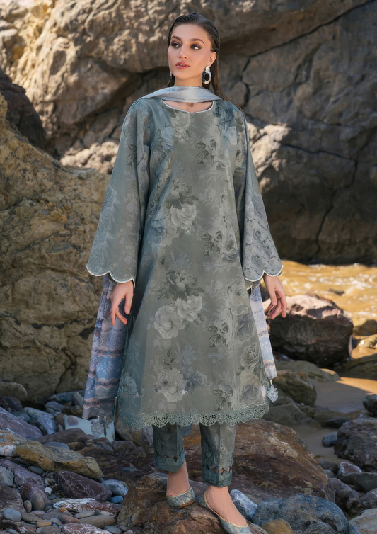 PARIZAAD - Unstitched 3-Piece Digital Print Lawn