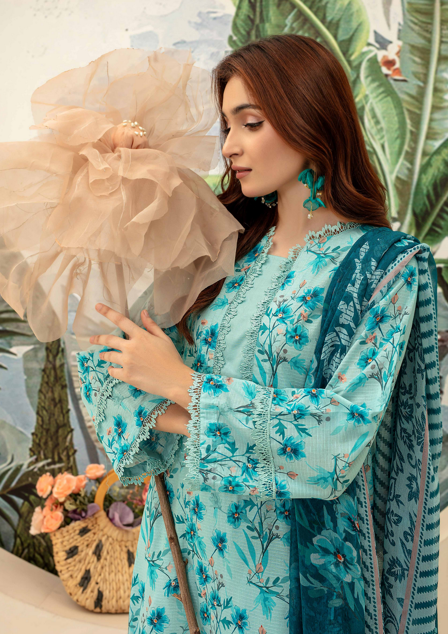 AQAS - Unstitched 3-Piece Digital Printed