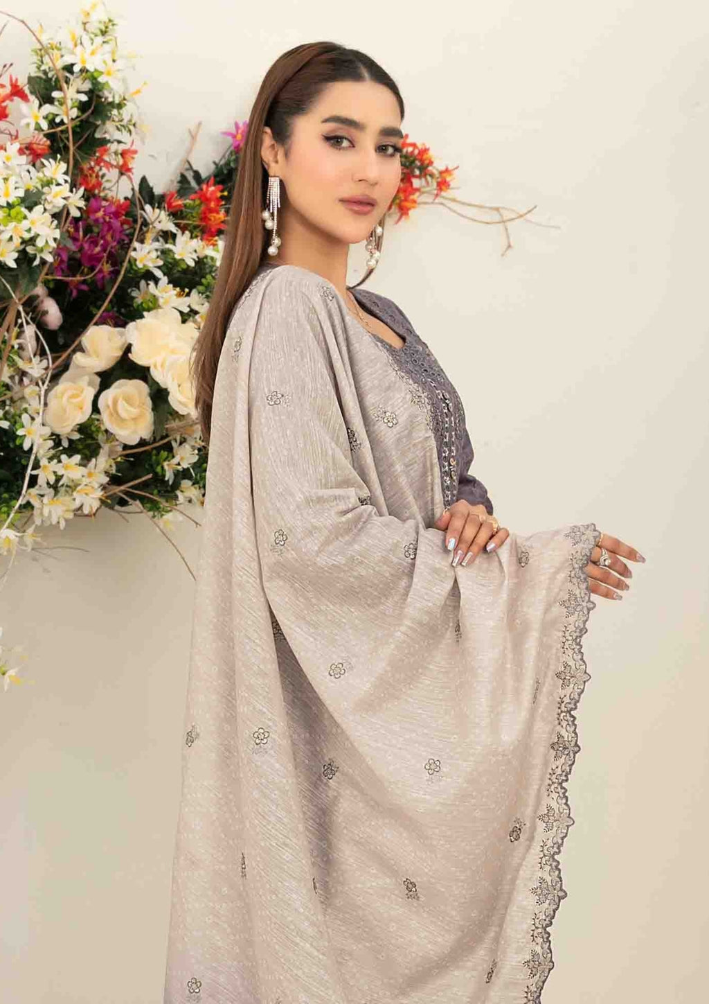 ZAFRAH - Semi Stitched Embroidered Viscose
