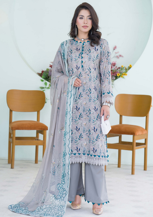 PEHNAWAA - Unstitched 3-Piece Digital Printed Lawn