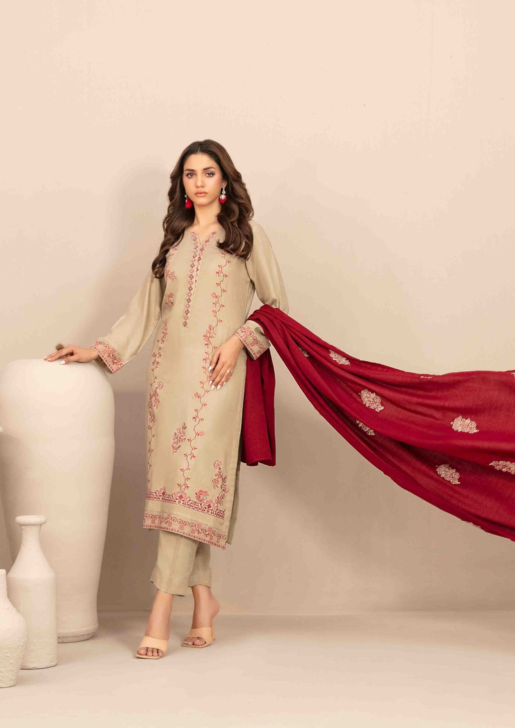 INAYA - Semi Stitched Embroidered