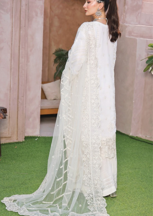 SHEESH MAHAL - Semi Stitched 3 - Piece Embroidered