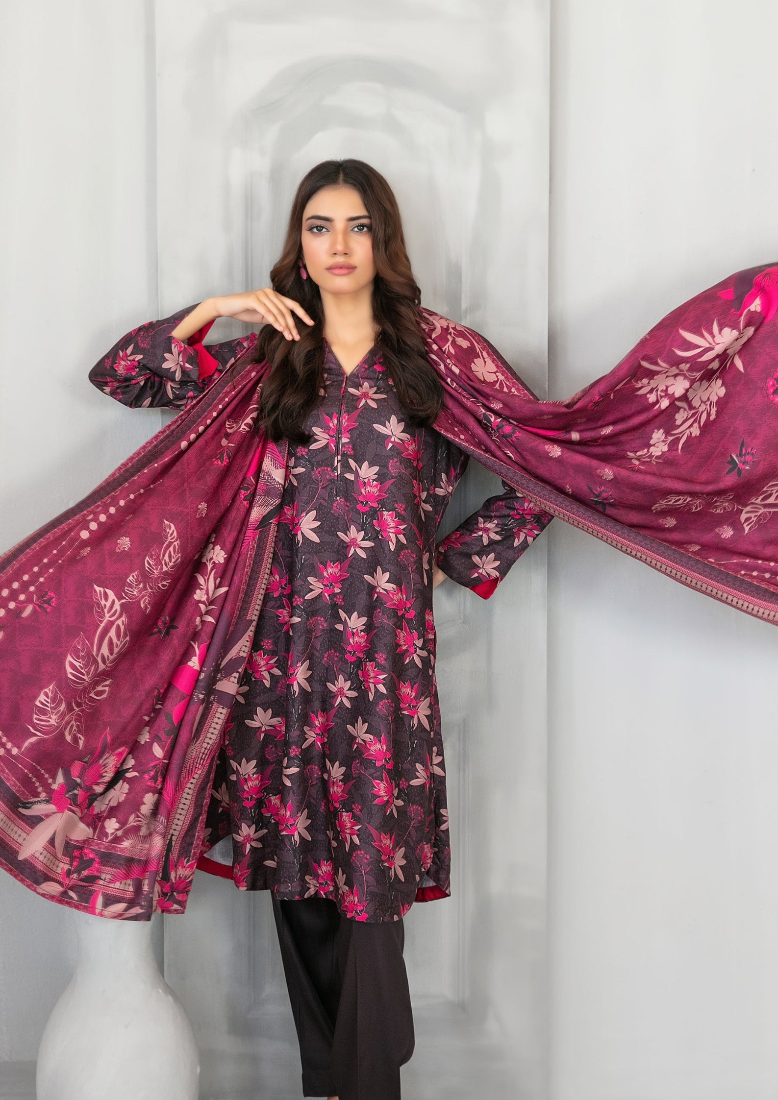 AFSANA - Unstitched Digital Printed Twill