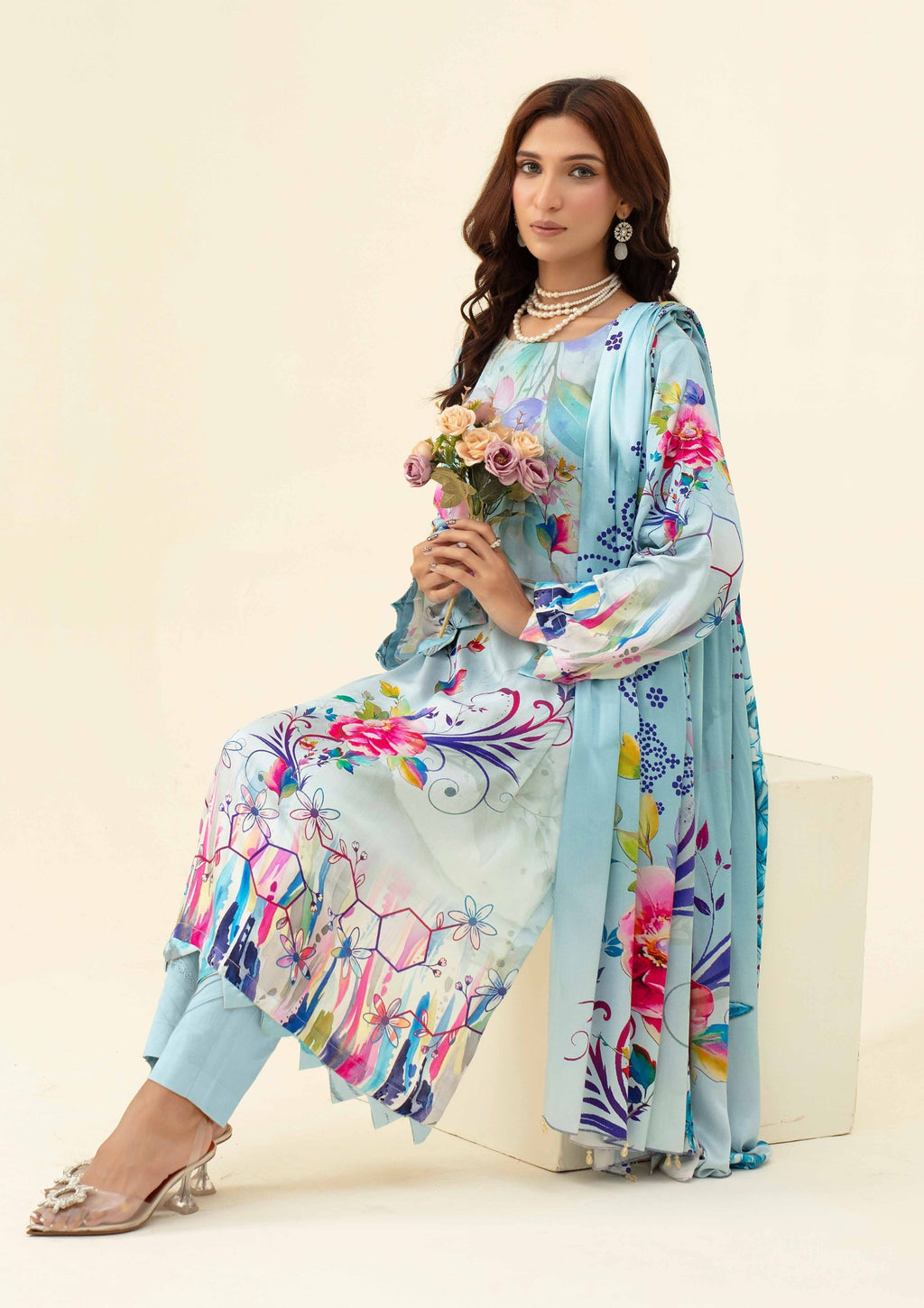 RIWAAYAT - 3-PCS Unstitched Prints