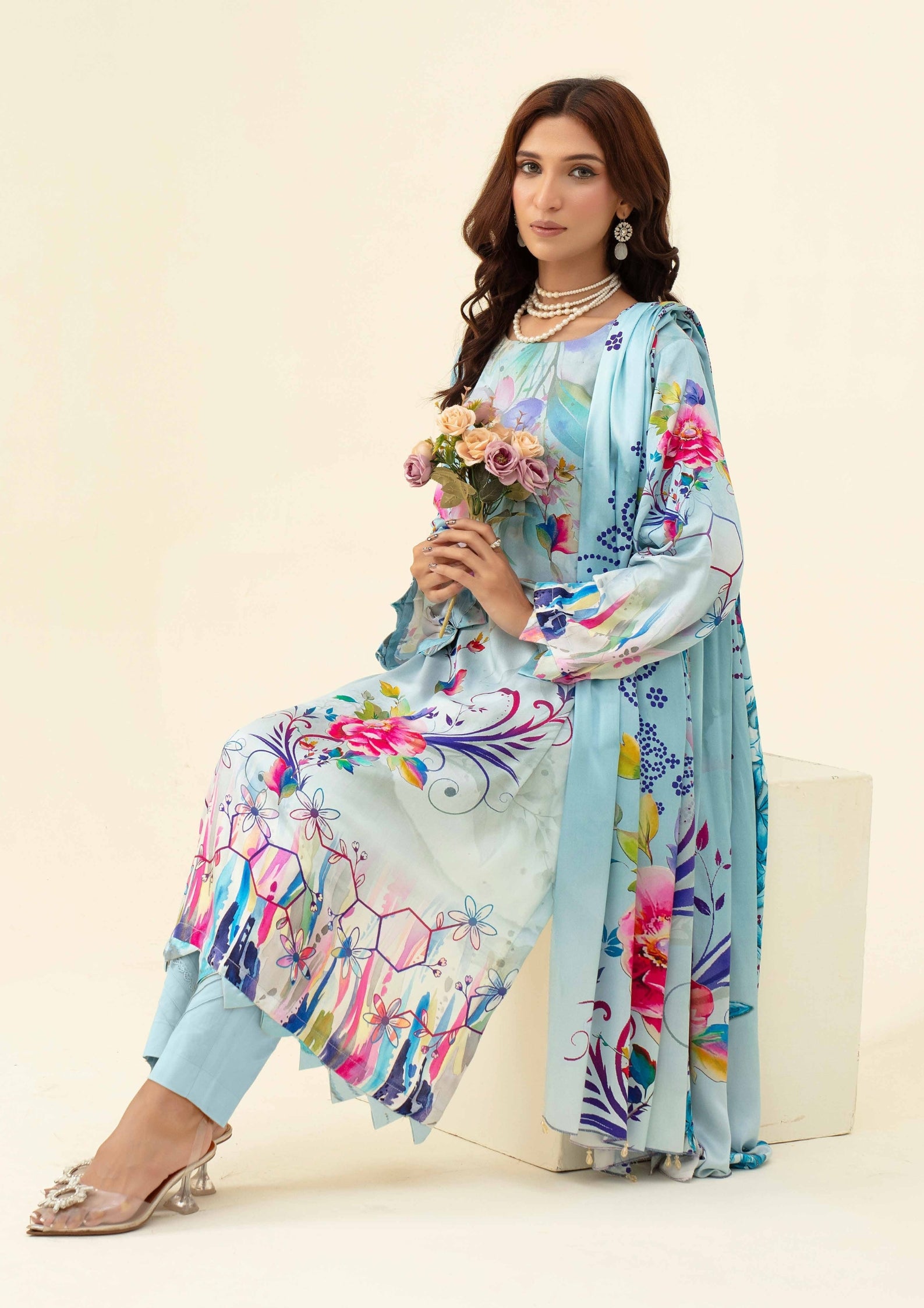 RIWAAYAT - 3-PCS Unstitched Prints