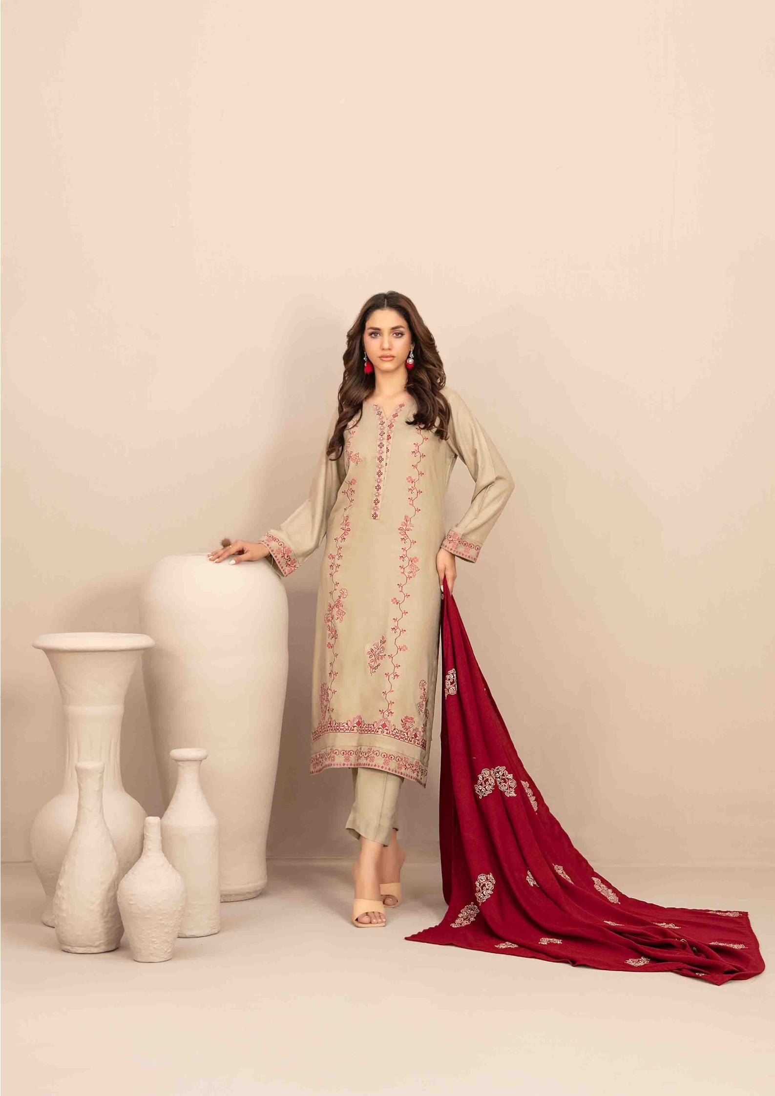INAYA - Semi Stitched Embroidered