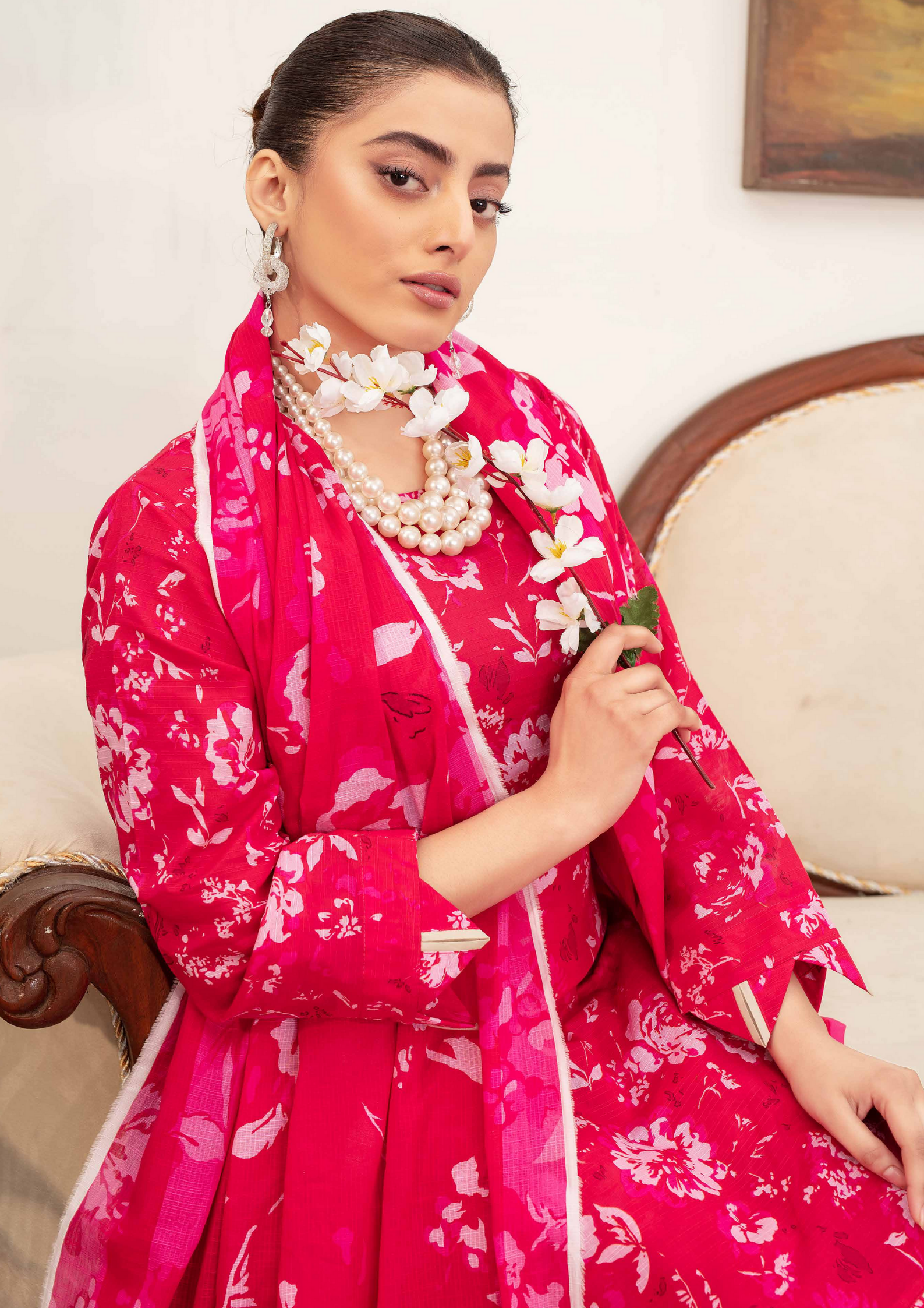 AROOHI - Unstitched 3-Piece Printed Lawn
