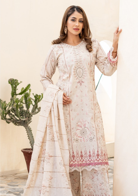 SAJAL - Unstitched 3-Piece Digital Lawn