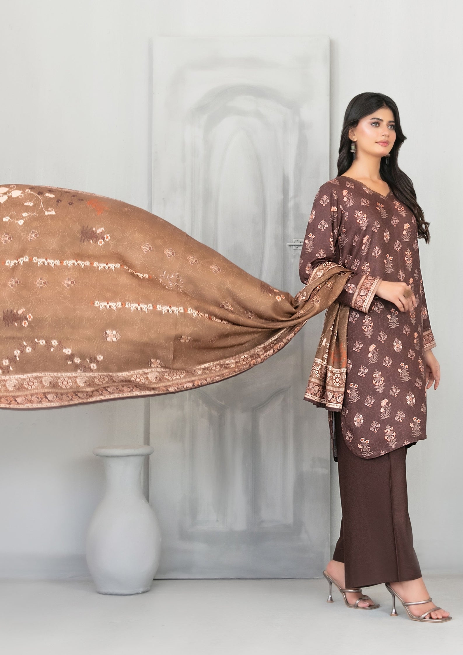 AFSANA - Unstitched Digital Printed Twill