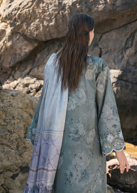 PARIZAAD - Unstitched 3-Piece Digital Print Lawn