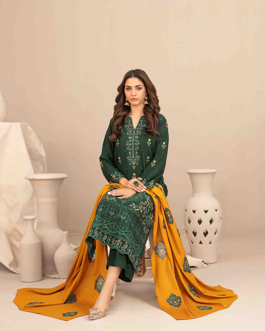 INAYA - Semi Stitched Embroidered