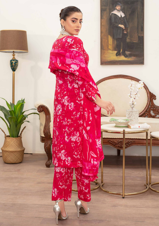 AROOHI - Unstitched 3-Piece Printed Lawn