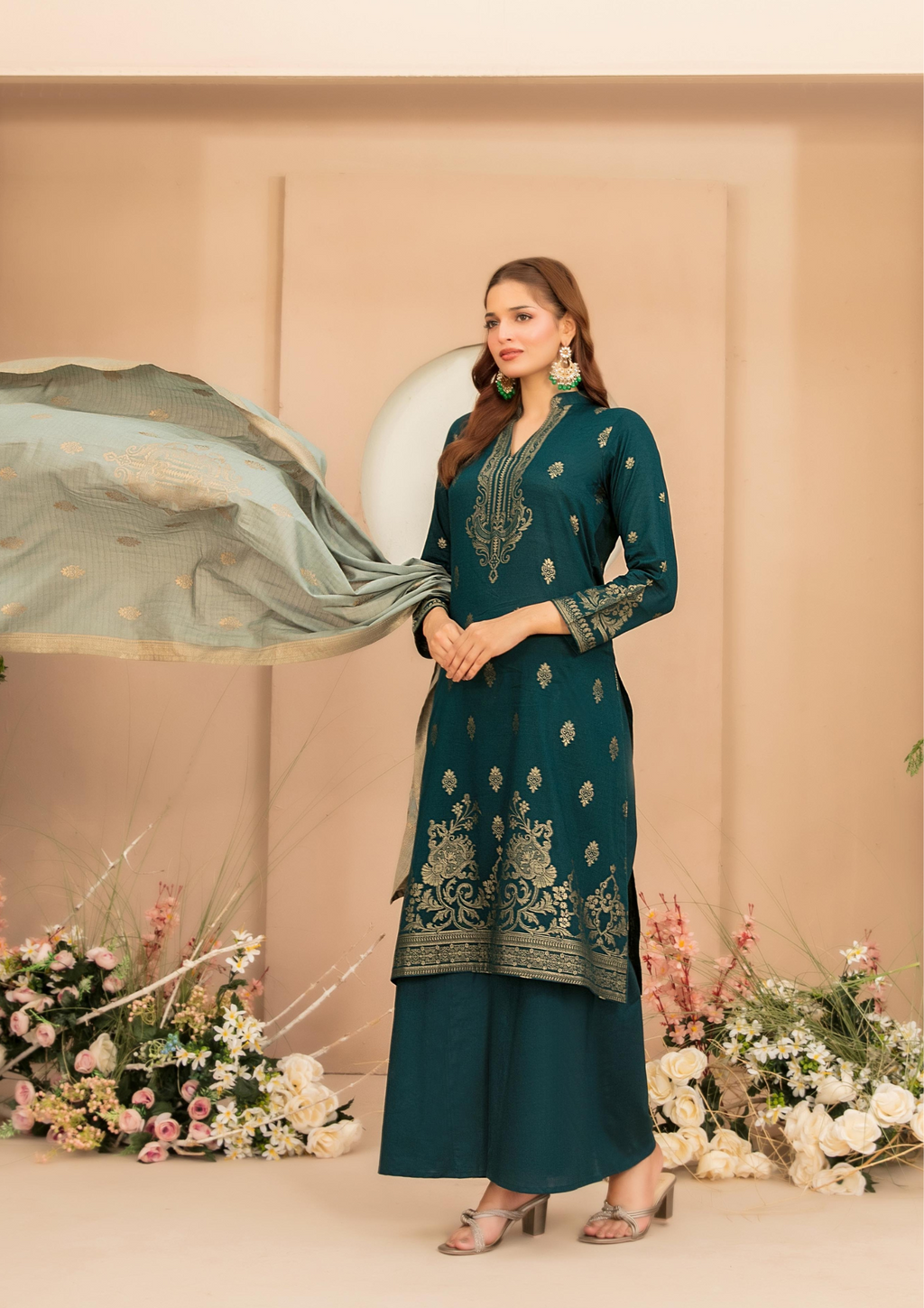 LAWN TALE - Unstitched 3-Piece Broshia Banarsi Lawn