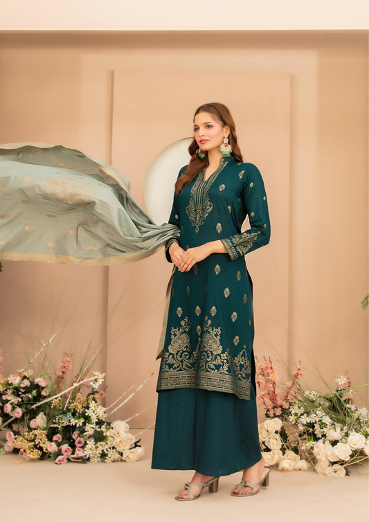 LAWN TALE - Unstitched 3-Piece Broshia Banarsi Lawn