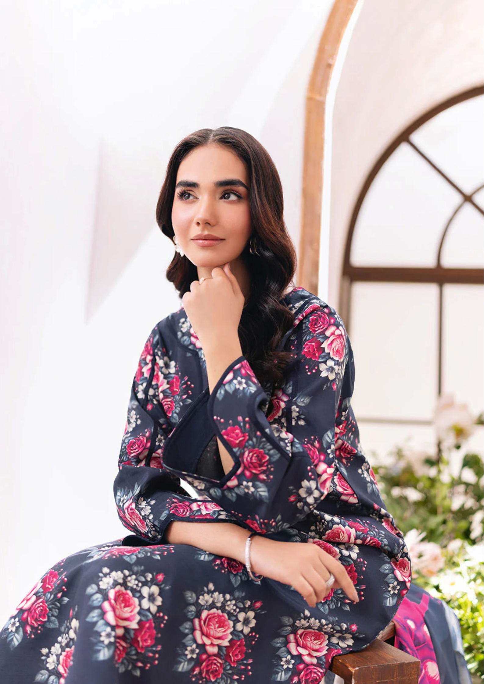 NAQSH-E-NAAZ - Unstitched 3-Piece Digital Bana Dora Lawn