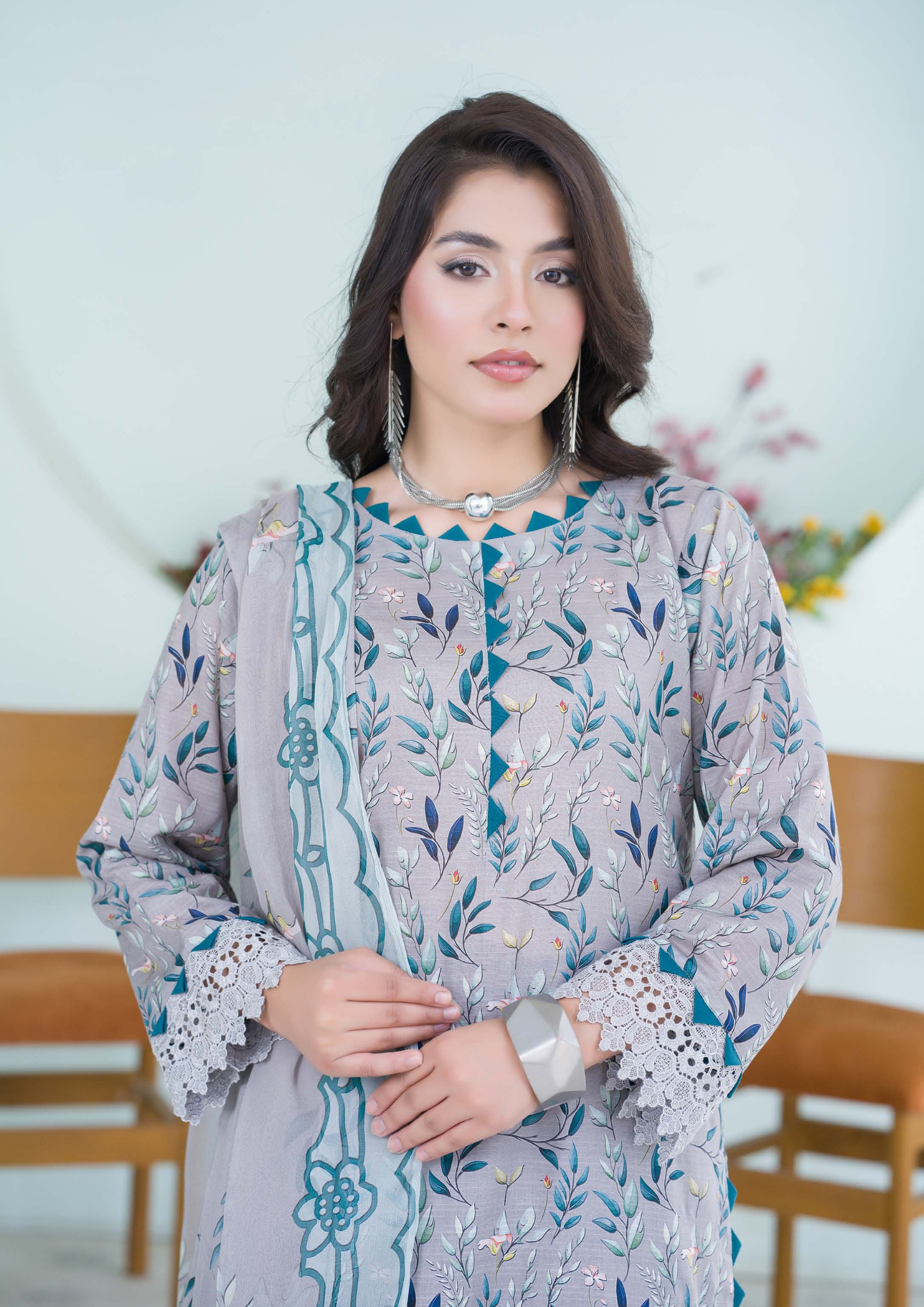 PEHNAWAA - Unstitched 3-Piece Digital Printed Lawn